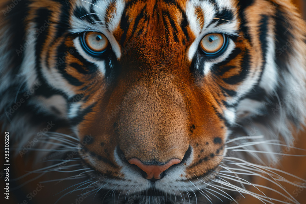 Close-up of a tiger's face