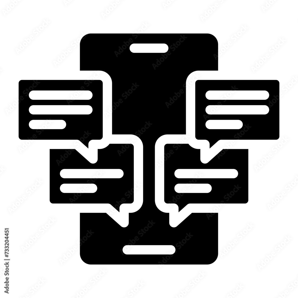 SMS phone text message icon SMS phone text message icon
