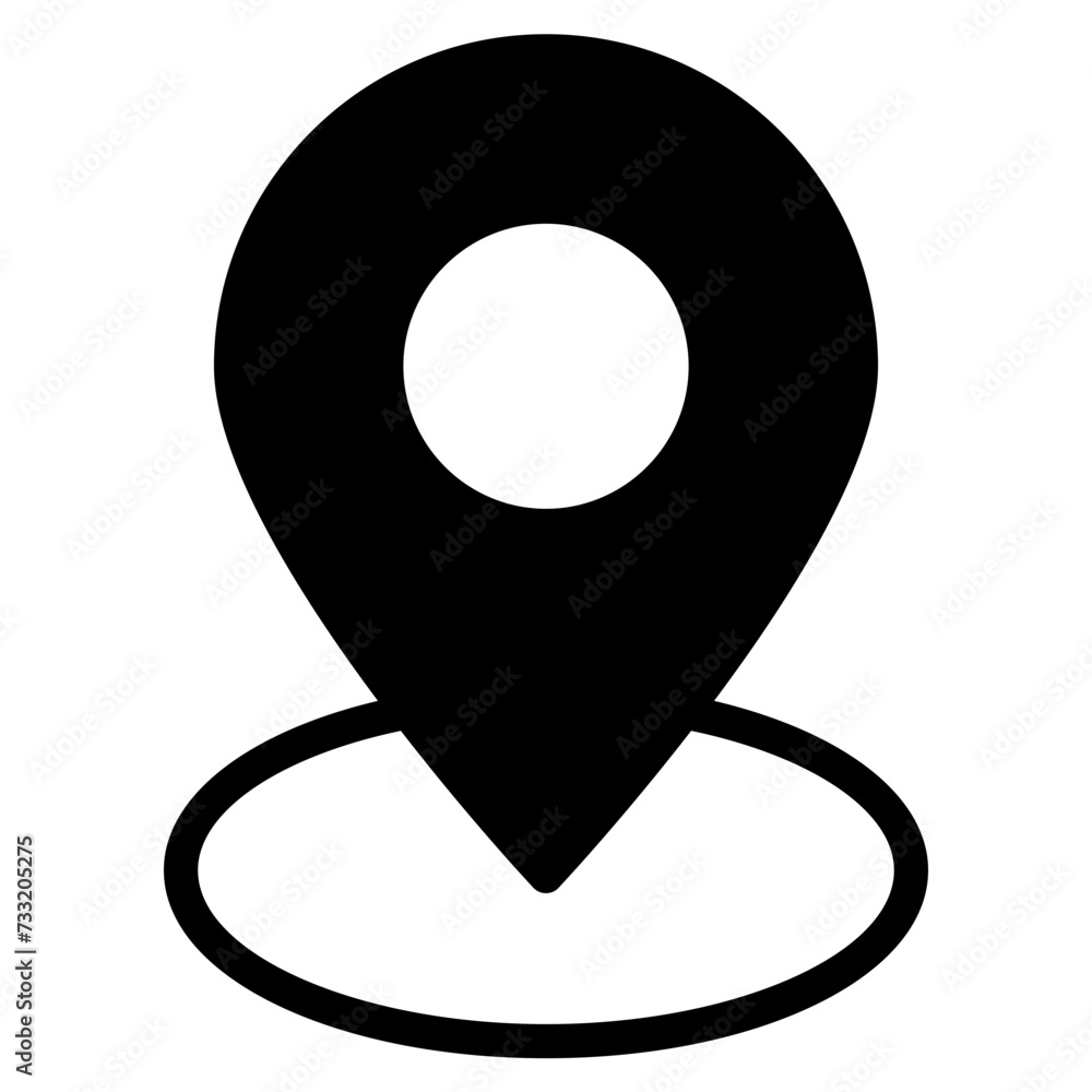Location pin icon. Map pin place marker. Location icon. Map marker pointer icon set. GPS location symbol collection.