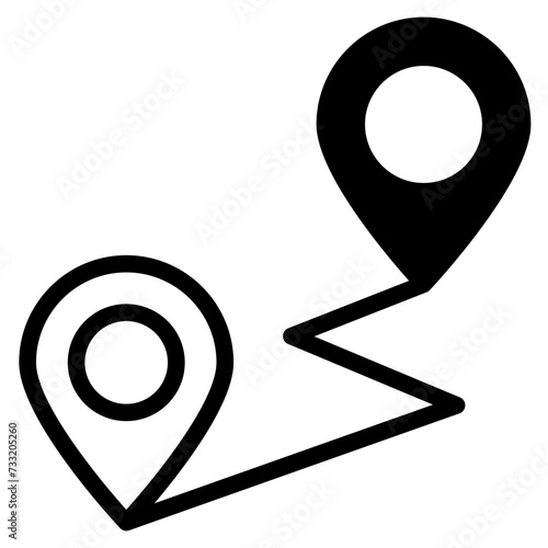route location