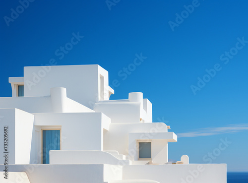 White architecture in Santorini  Greece