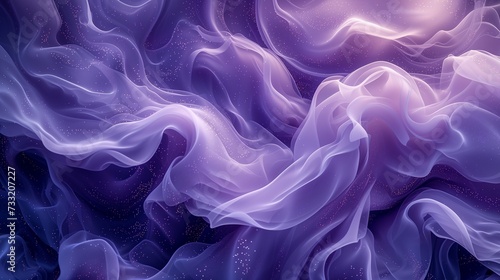 Translucent wisps of lavender, pearl white, and misty gray smoke delicately floating on a solid indigo canvas, crafting a serene and sophisticated abstract scene. 