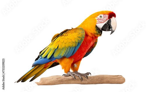 Exotic Parrot Bird Isolated on Transparent Background PNG.