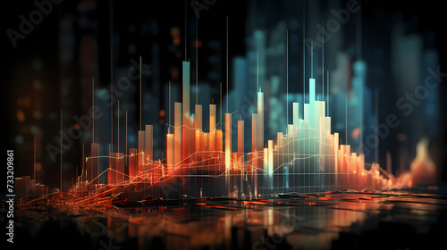 Stock market abstract background  economic and infographic concept