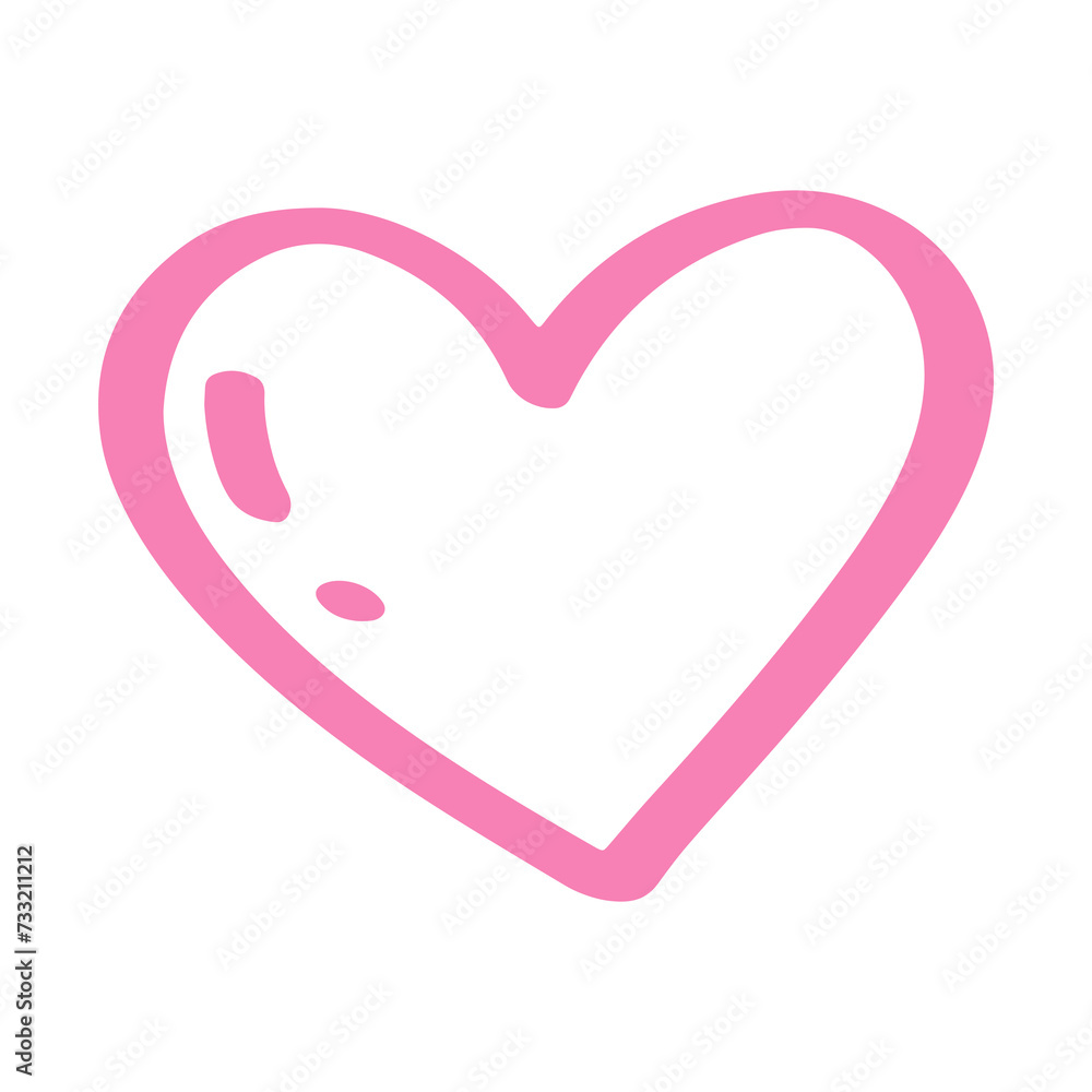 pink heart hand drawn pink heart hand drawn
