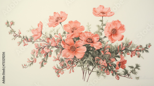 Clipart of red flowers