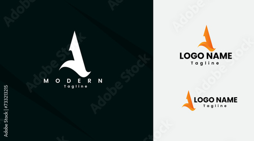 A letter logo design. A logo. Business. Lettering design.Handwritten Finance. A letter vector. Font. Script. Modern logo. Handwrittern. Fashion.