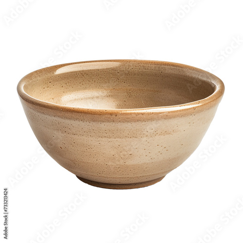 A simple yet elegant ceramic bowl isolated on transparent background