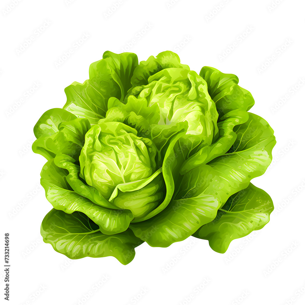 fresh green lettuce salad leaves isolated on transparent background fresh green lettuce salad leaves isolated on transparent background