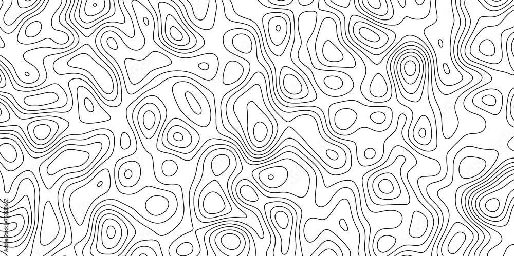 Abstract white topography vector background. Topographic map. Geographic mountain relief. counter map wavy line paper textrue. grid curve line abstract vector illustration