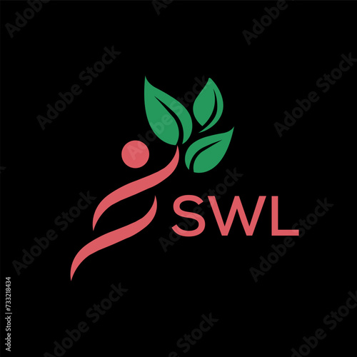 SWL  logo design template vector. SWL Business abstract connection vector logo. SWL icon circle logotype.
 photo