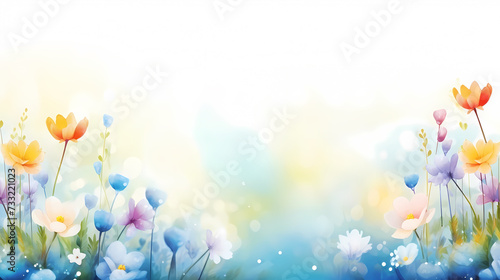 Spring nature background, ecology and healthy environment concept © jiejie