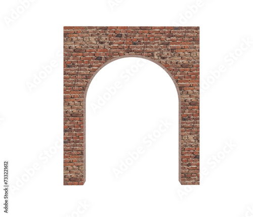 brick arch 3d PNG transparent