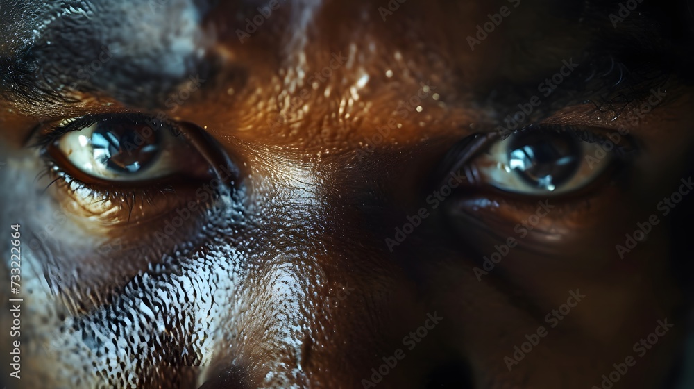 close-up portrait, focusing on the subject's eyes close-up portrait, focusing on the subject's eyes