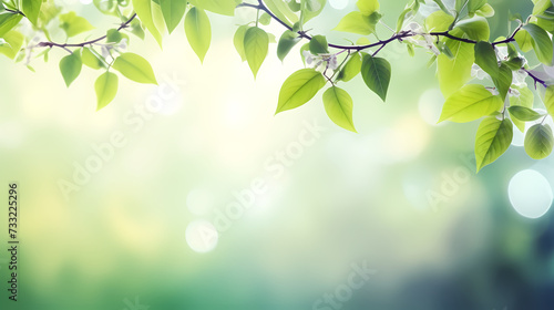Spring background, green natural rustic background © Derby