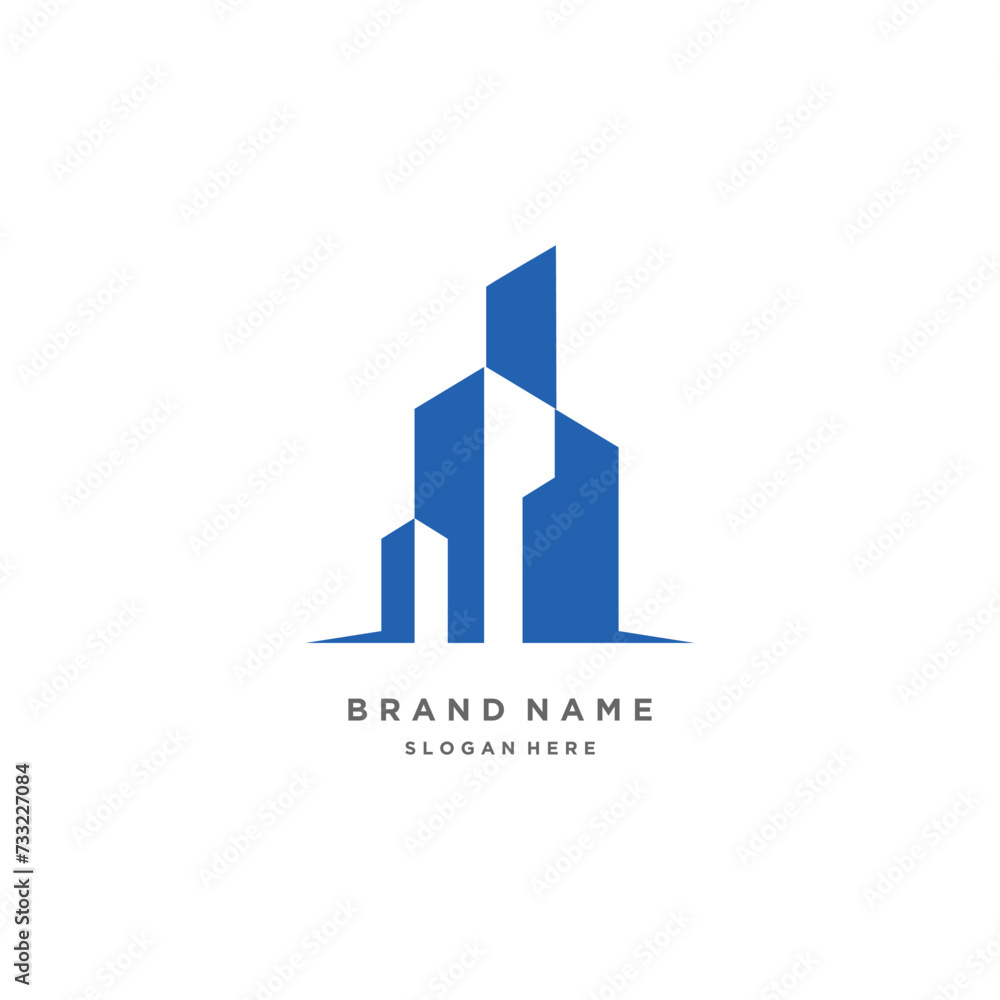 Building logo design element vector idea with creative simple idea Building logo design element vector idea with creative simple idea