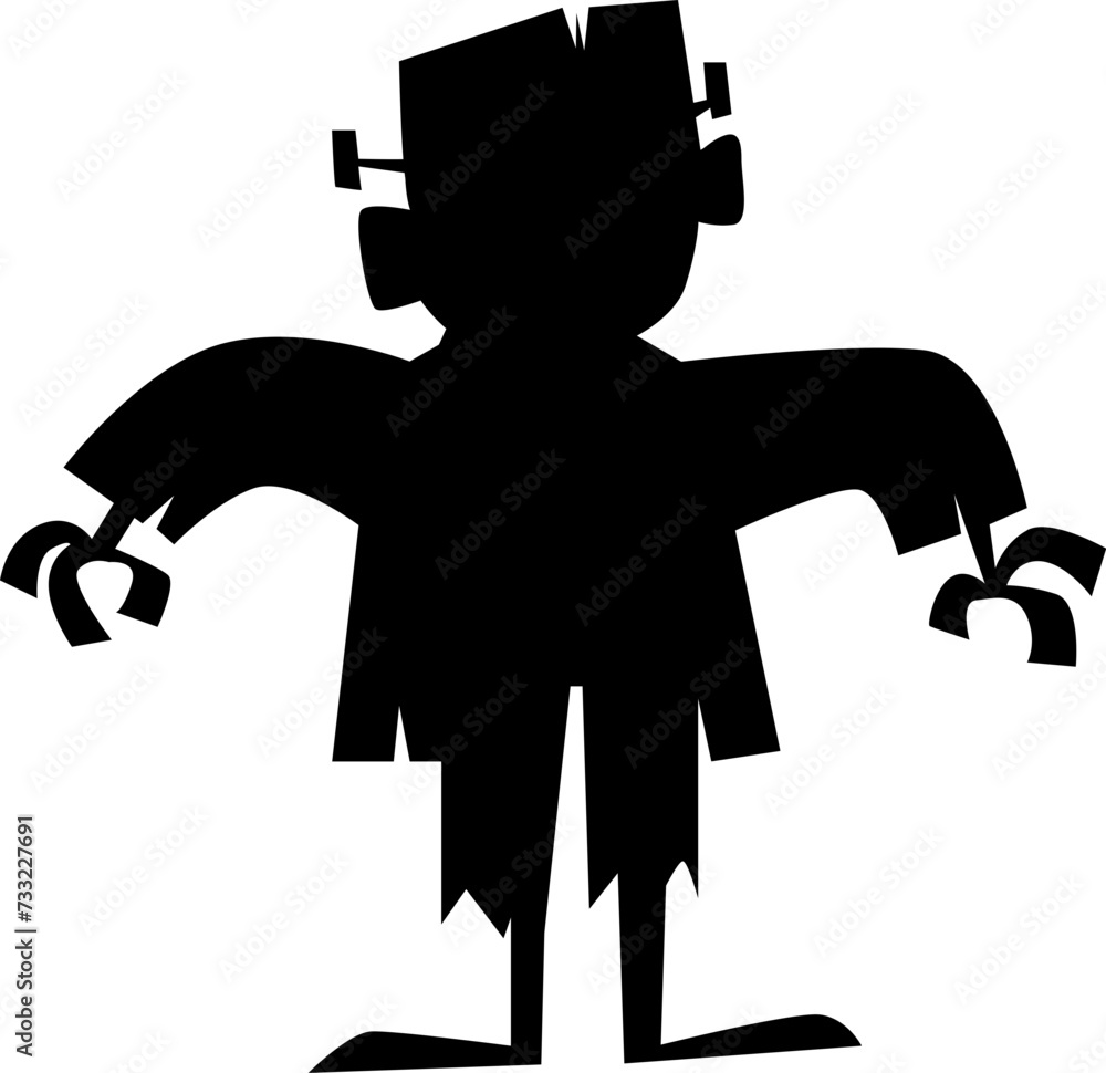 Halloweens silhouette character set collection celebration template decoration Halloweens silhouette character set collection celebration template decoration
