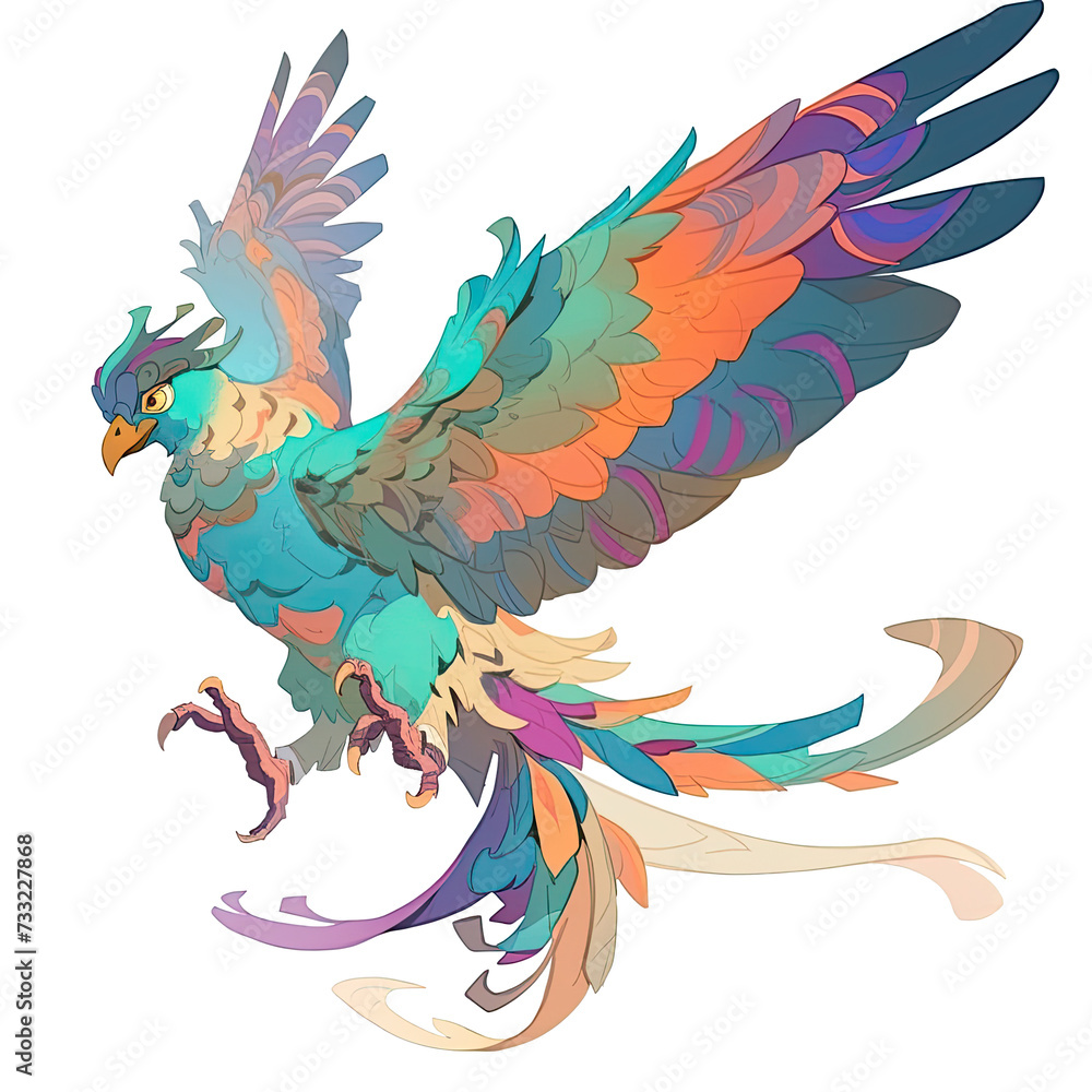 Obraz premium A ababil bird illustration