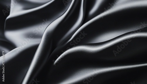 Abstract luxury shiny black silk satin texture background