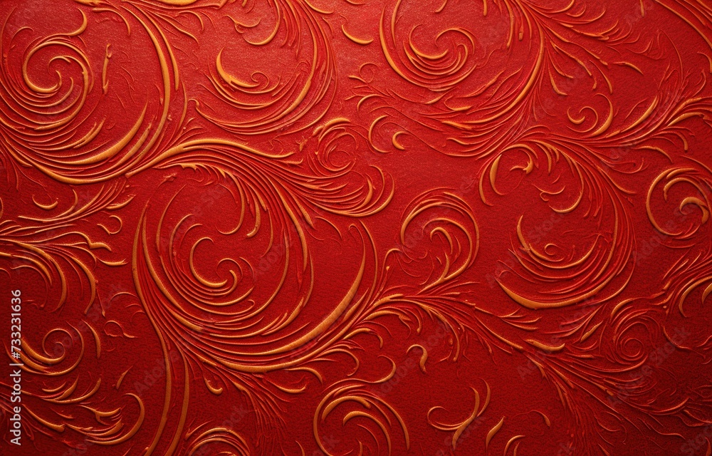 Red swirl pattern paper in the style of subtle ink Red swirl pattern paper in the style of subtle ink
