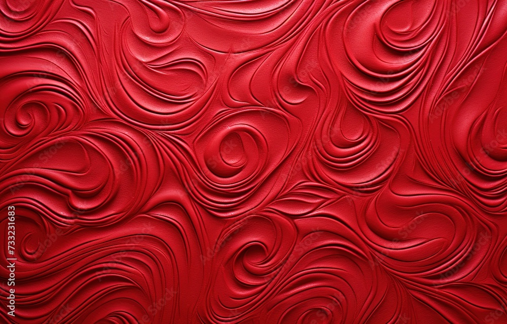 Red swirl pattern paper in the style of subtle ink Red swirl pattern paper in the style of subtle ink