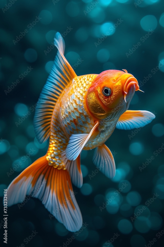 Close Up of a Goldfish in an Aquarium Close Up of a Goldfish in an Aquarium