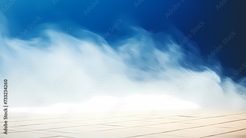 Empty concrete floor, 3D rendering sea view square with clear sky background Empty concrete floor, 3D rendering sea view square with clear sky background
