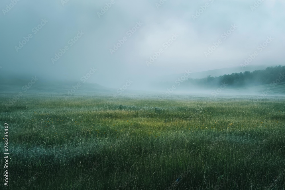 Foggy Meadow Abstraction Foggy Meadow Abstraction