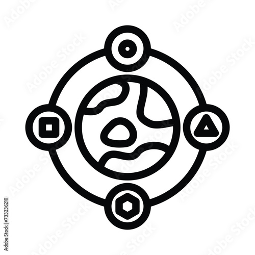 diversity icon or logo design isolated sign symbol vector illustration - high quality line style vector icon