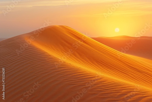 Vibrant Sand Dunes at Twilight