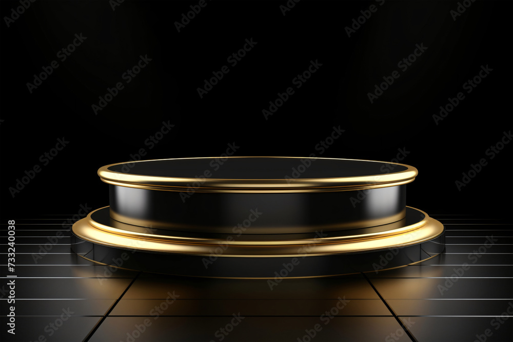 Luxury podium for product presentation generative AI