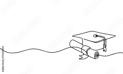 illustration of a graduation academic cap