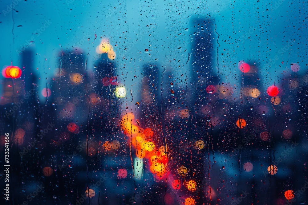 Rainy Cityscape