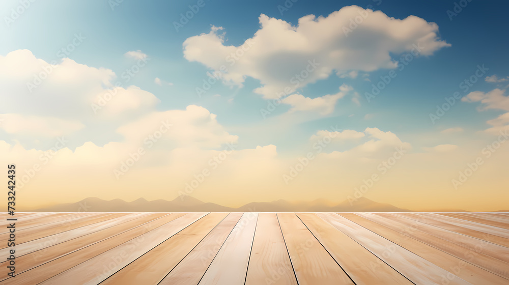 Dark concrete floor background infinite horizon sky panoramic scene Dark concrete floor background infinite horizon sky panoramic scene