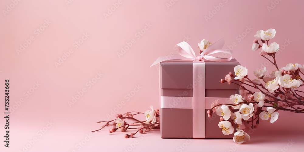 Gifts with nice ribbons are simple and elegant, there is empty space for greeting text, wallpaper, posters, advertisements, etc., if you don't have enough choices, please click Gifts with nice ribbons are simple and elegant, there is empty space for greeting text, wallpaper, posters, advertisements, etc., if you don't have enough choices, please click