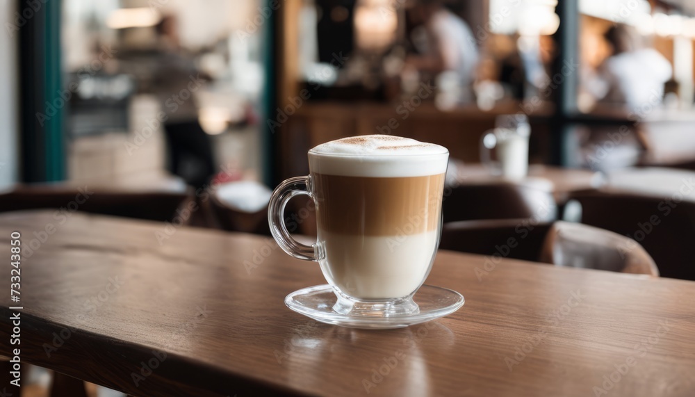 A cup of coffee with a foamy top sitting on a table A cup of coffee with a foamy top sitting on a table