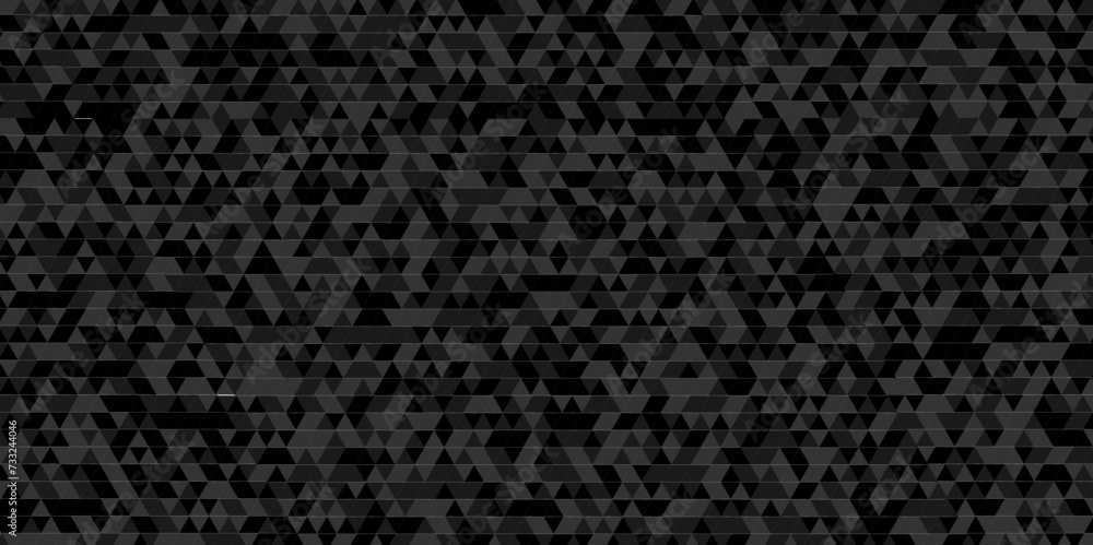 Abstract Black and gray square triangle tiles pattern mosaic backdrop background. Modern seamless geometric dark black pattern low polygon and lines Geometric print composed of triangles background. Abstract Black and gray square triangle tiles pattern mosaic backdrop background. Modern seamless geometric dark black pattern low polygon and lines Geometric print composed of triangles background.