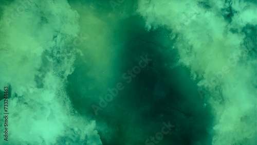 abstract blurred green background. beautiful watercolor texture. abstract dark blue green watercolor cloud background.  © MS