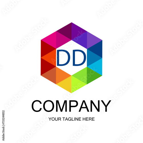 Free Download DD letter logo creative design with vector graphic, DD simple and modern logo. - GFXLoad