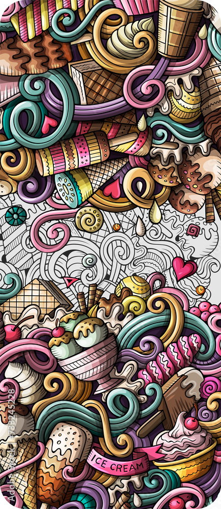 Ice Cream cartoon banner Ice Cream cartoon banner