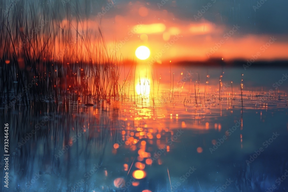 Fototapeta premium Mystic Sunset Reflection