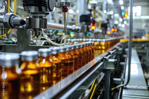 Hightech automation in food production and packaging.