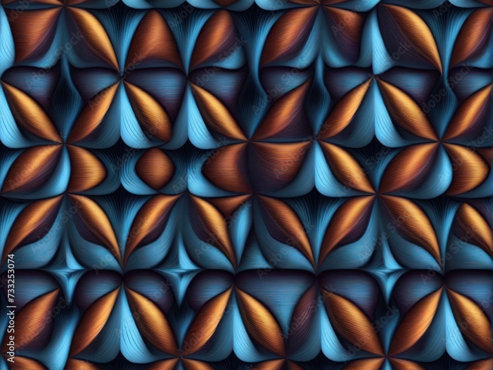 Fractile, seamless pattern. Fractile, seamless pattern.