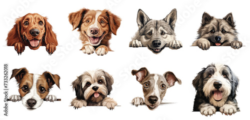 Doggone Cute - The Most Adorable Dogs: Breeds Of Peeking Dogs Group - HI Res Peeking Dogs Transparent PNG - Peeking Animal © TanzidaAkter