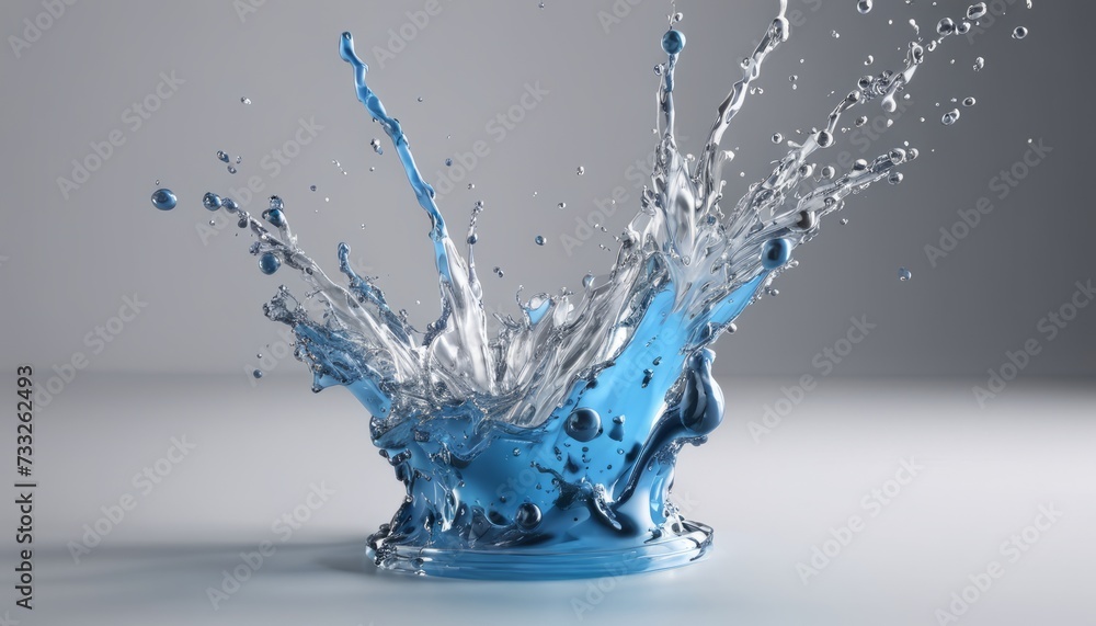 A splash of water in the air A splash of water in the air