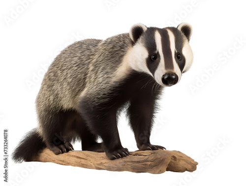 Badger, isolated on a transparent or white background