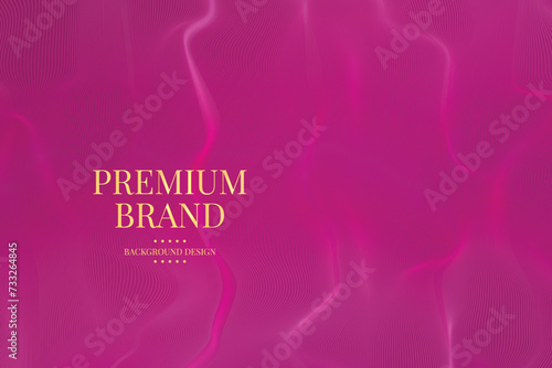 Pink Premium Luxury Brand Background With Guilloche Curves Line Pattern. Cover Design Template for Business Presentation, Certificate.