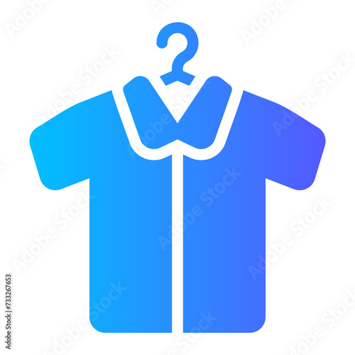 get dressed gradient icon