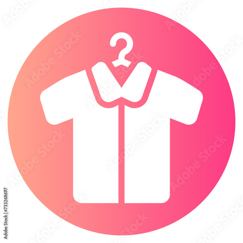 get dressed gradient icon