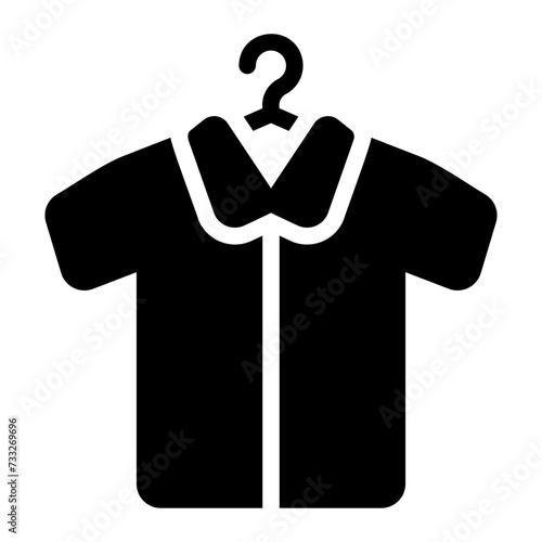 get dressed glyph icon